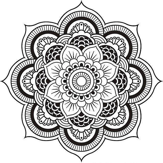 640x642 Relax While You Create With These Free Mandala Coloring Pages