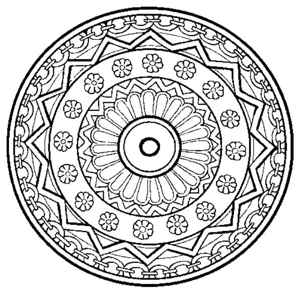 Floral Mandala Coloring Pages at GetDrawings | Free download