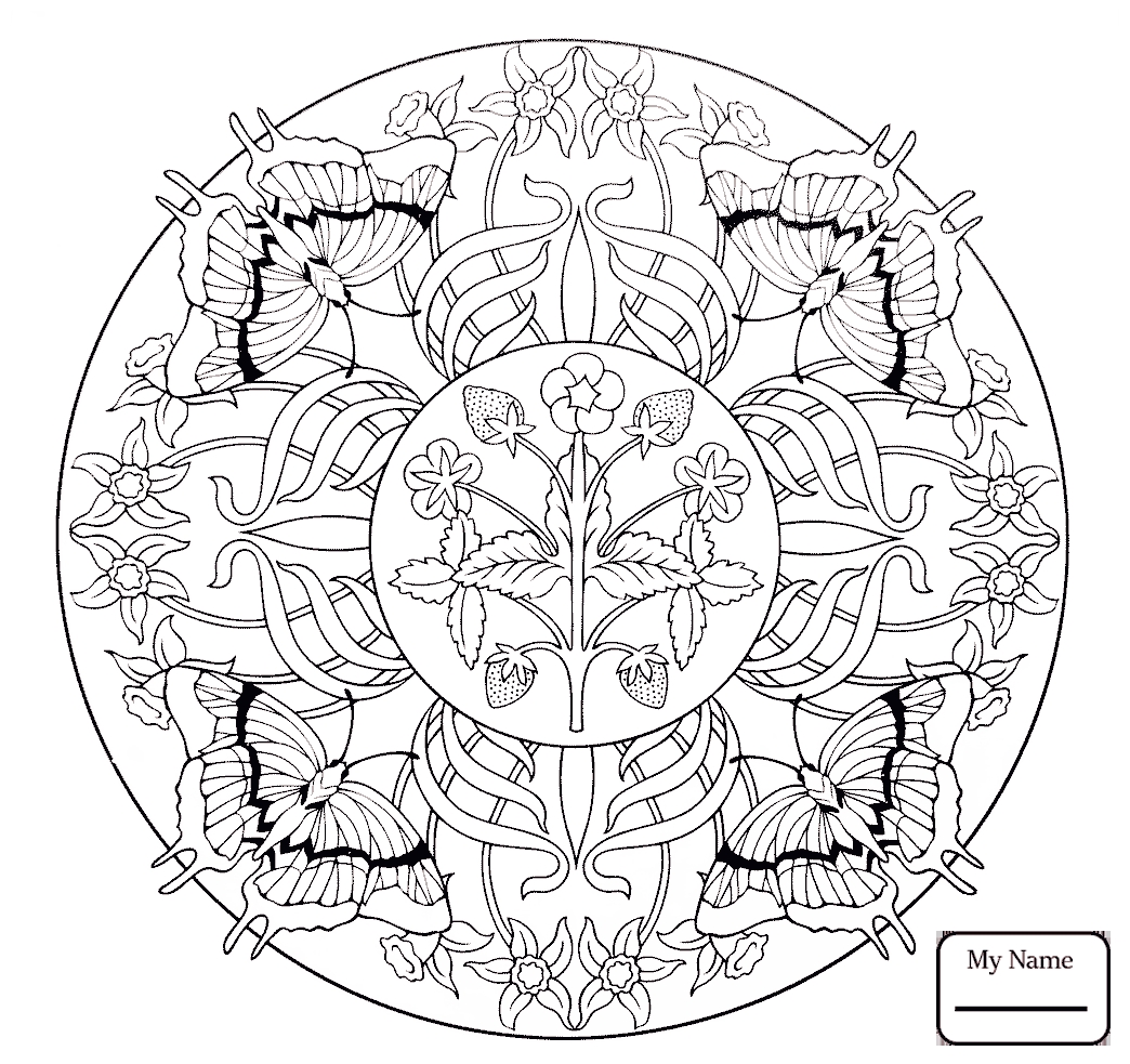 1044x983 Awesome Floral Mandala Coloring Pages Design Printable Coloring