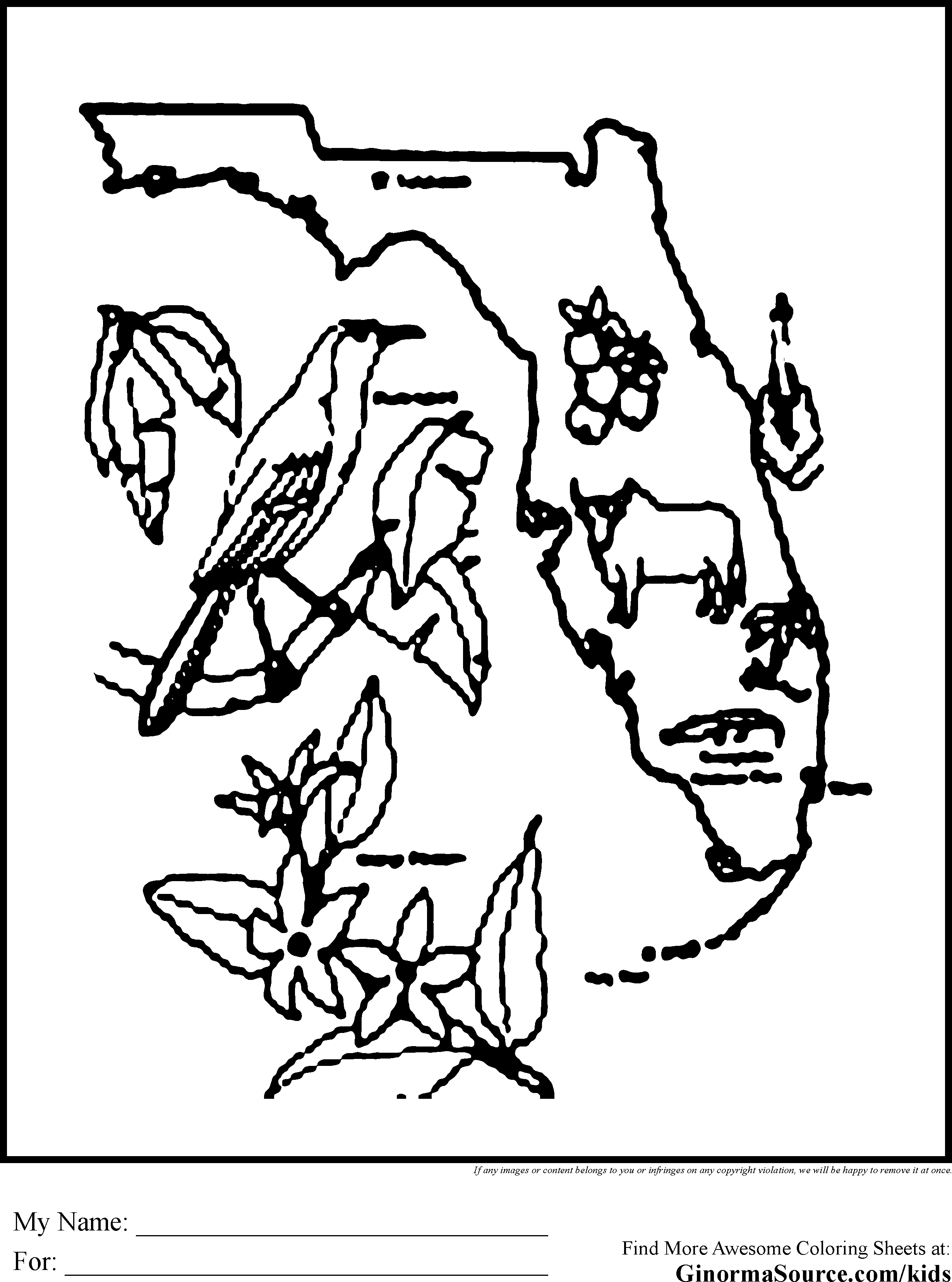 2459x3310 Florida Coloring Page Collections Free Coloring Pages