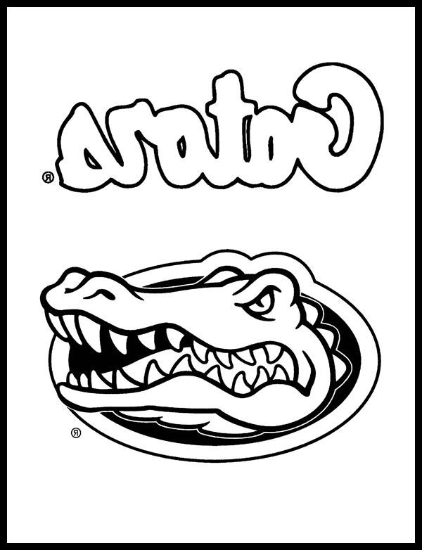 600x782 The Best University Of Florida Gators Coloring Pages