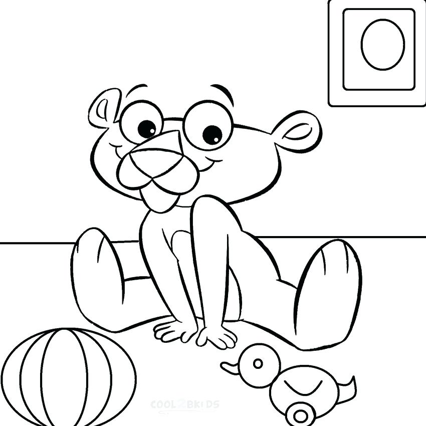 850x850 Panther Coloring Page Printable Pink Panther Coloring Pages