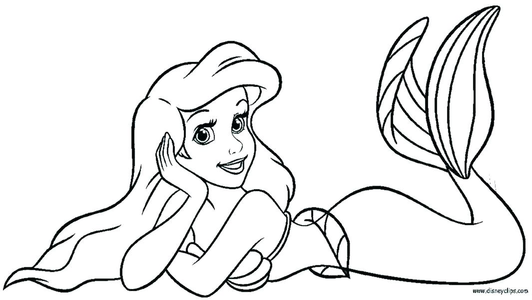 1065x601 Outline Coloring Pages Flounder Coloring Pages From The Little