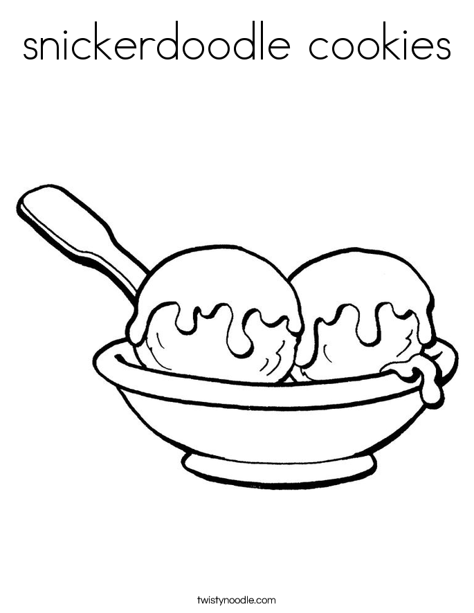 685x886 Snickerdoodle Cookies Coloring Page