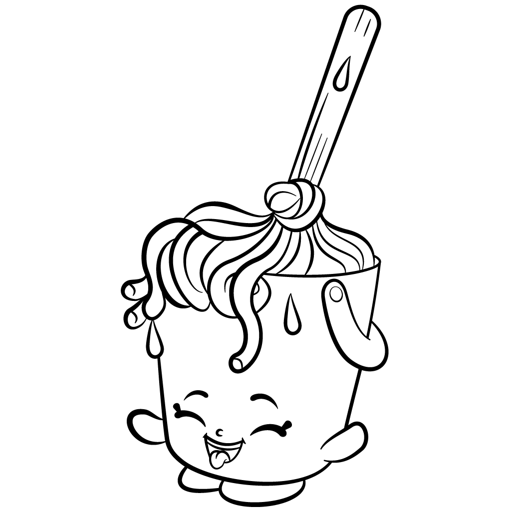 1024x1024 Cleaning Shopkins Molly Mops Coloring Page