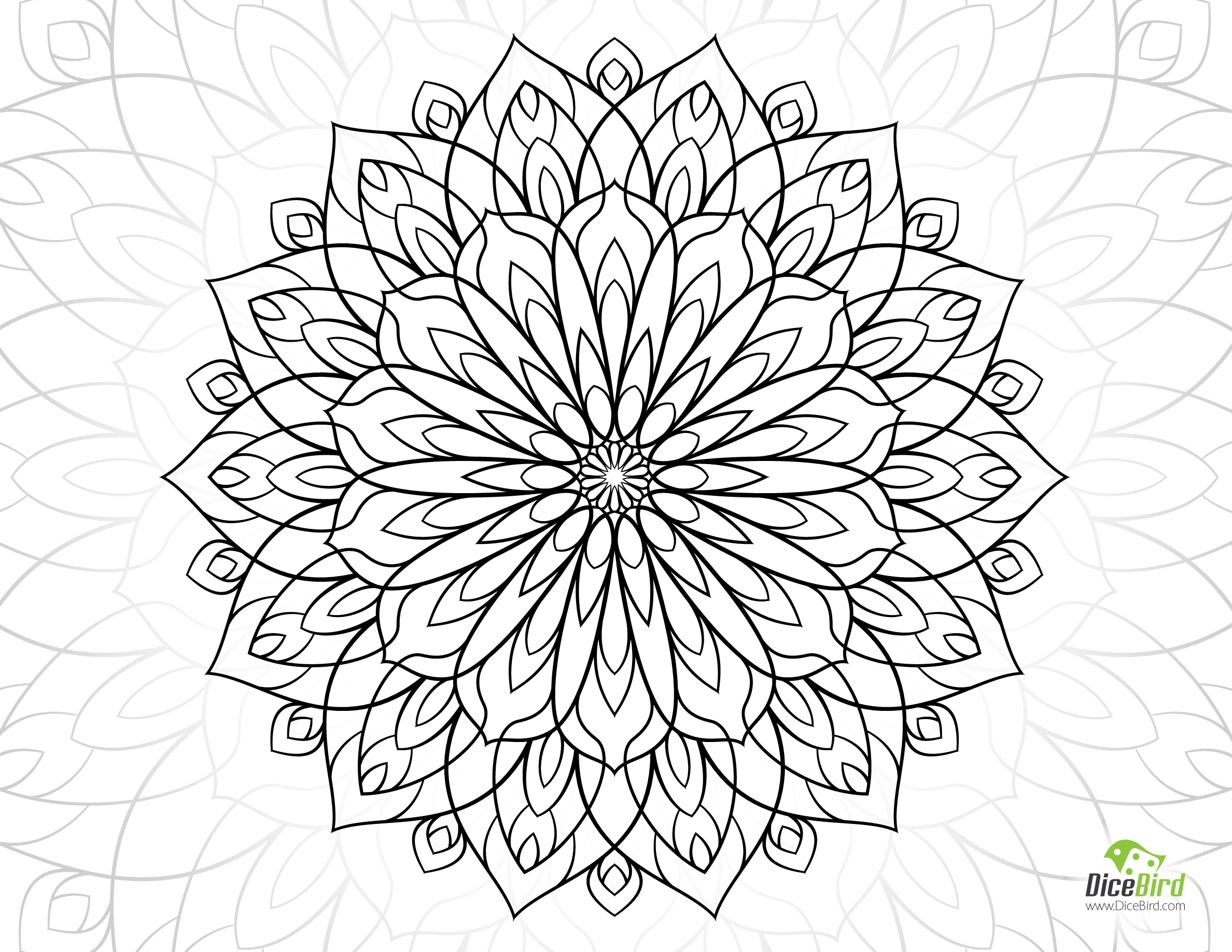 2376x1836 Adult Coloring Pages Flowers Adult Coloring Pages Flowers