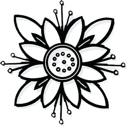 450x449 Easy Flower Coloring Pages Flower Mandala Coloring Pages Flower
