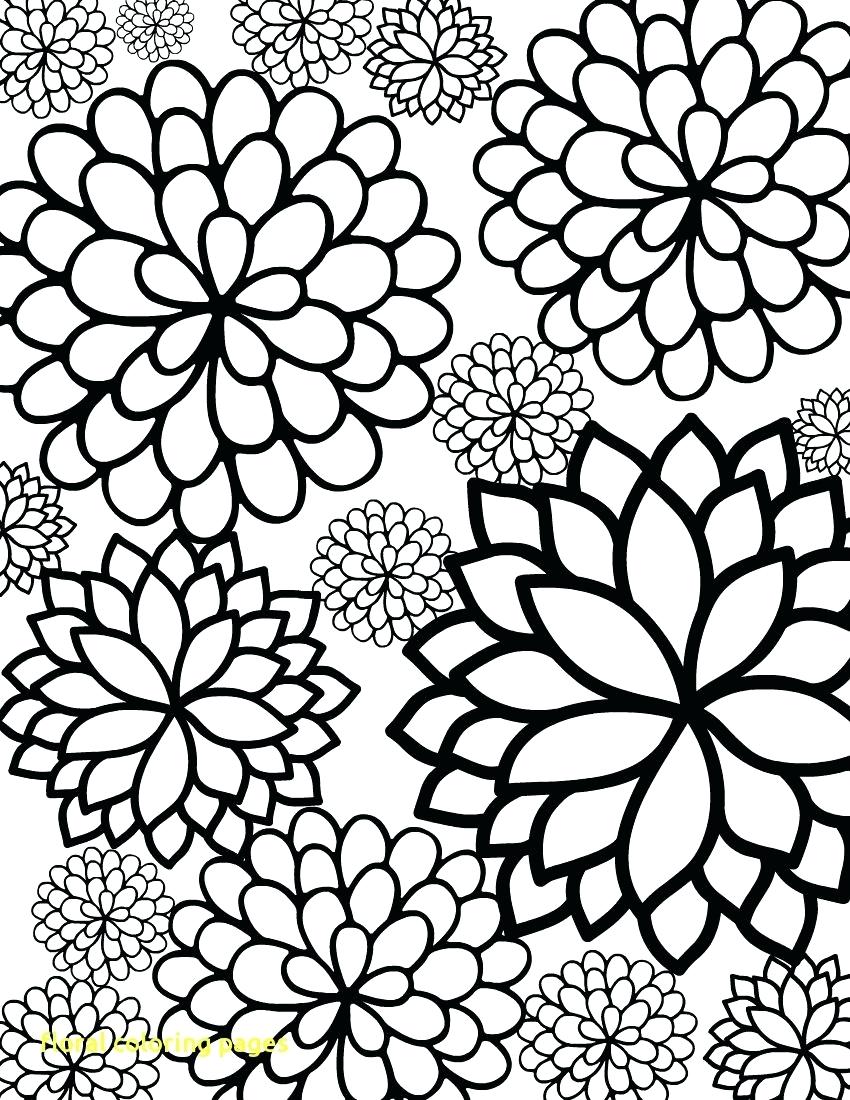 850x1100 Printable Printable Flower Border Black And White Floral Coloring