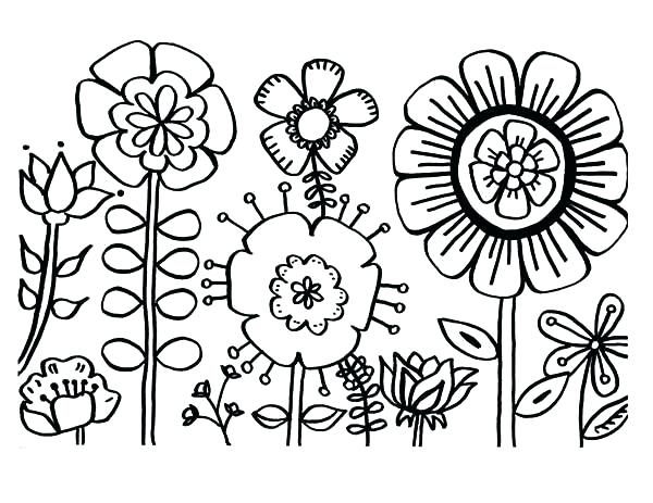 600x463 Flower Coloring Page Color Page Flower Flower Coloring Page