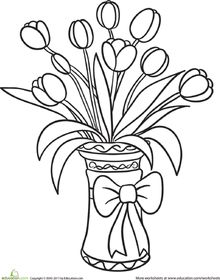 220x280 Coloring Pages Of A Bouquet Roses Copy Flowers Page Picture