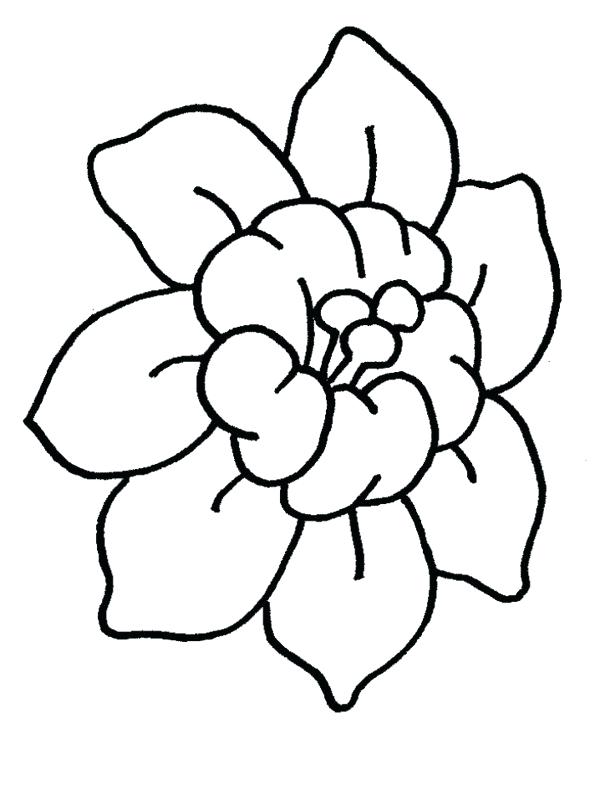 600x800 Easy Flower Coloring Pages Cartoon Daisy Flower Cartoon Flowers