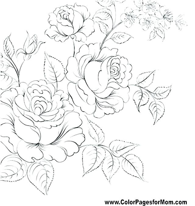 640x676 Flower Coloring Books Popular Trend Coloring Pages