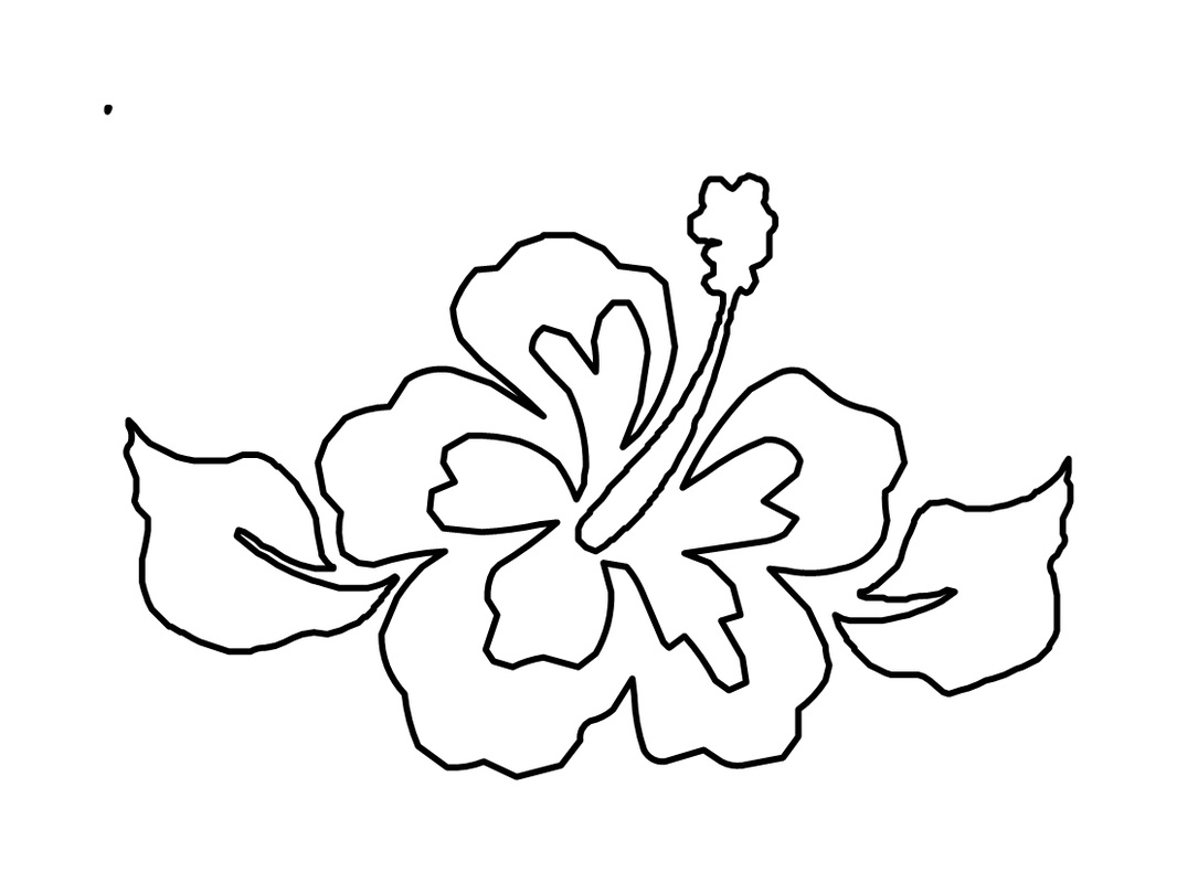 1066x800 Revolutionary Coloring Pages Of Hawaiian Flowers Printable