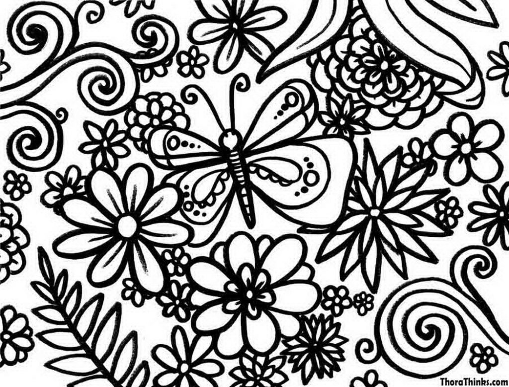 1024x778 Instructive Free Flower Pictures To Color Coloring Pages