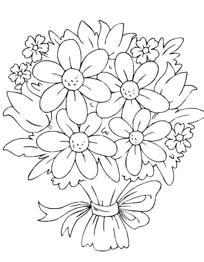 687x881 Coloring Book Flowers Coloring Book Flowers Together With Pretty