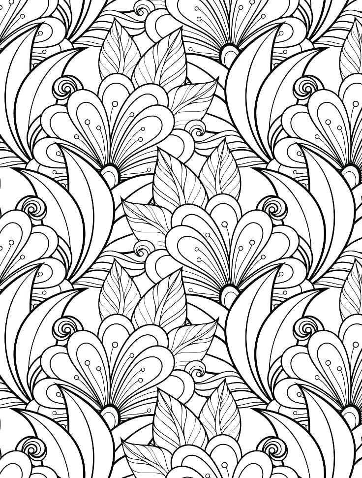 736x971 Free Printable Coloring Pages Of Flowers For Adults