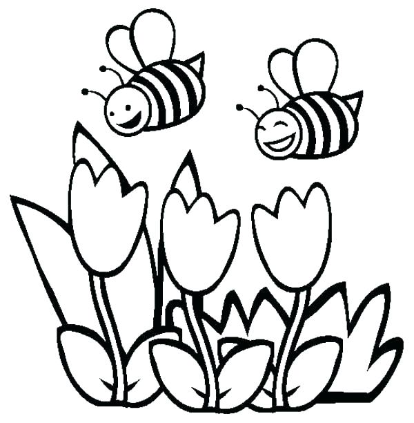 600x612 Spring Printable Coloring Pages Flowers Coloring Pages Printable