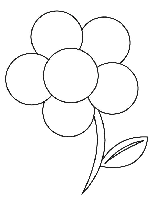 Flower Coloring Pages For Preschoolers at GetDrawings | Free download