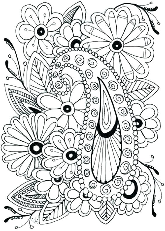 567x794 Flower Color Pages Free Flower Coloring Pages To Print Coloring