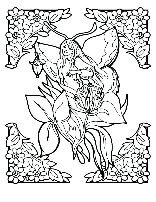 600x776 Flower Fairy Coloring Pages Fairy Coloring Pages Free Printable