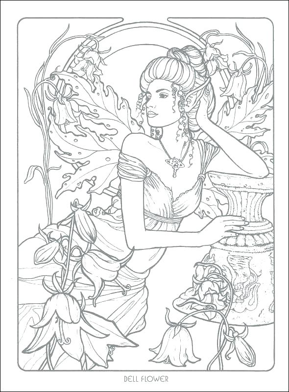 590x800 Flower Fairy Coloring Pages Flower Coloring Pages To Print Flower