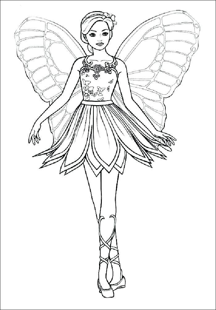 700x1005 Fairies Coloring Page