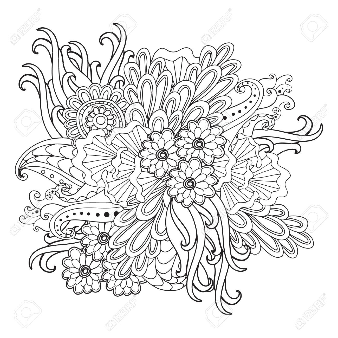 1300x1300 Awesome Flower Tattoo Coloring Pages Collection Printable