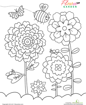 301x369 Flower Garden Worksheet