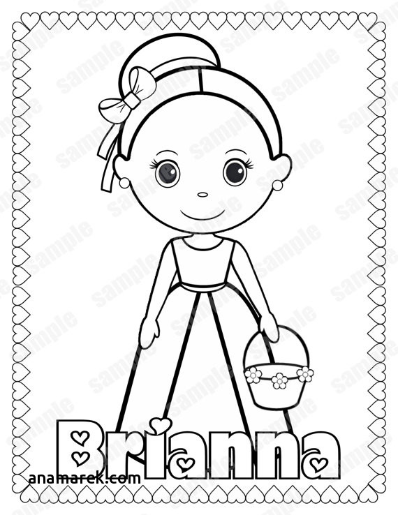 570x738 Flower Girl Coloring Book