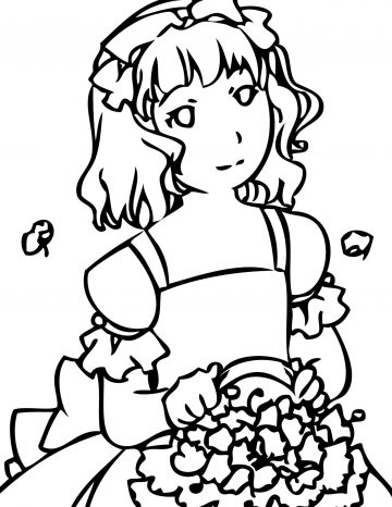 360x466 Flower Girl Coloring Book Pages Will You My Colouring Books