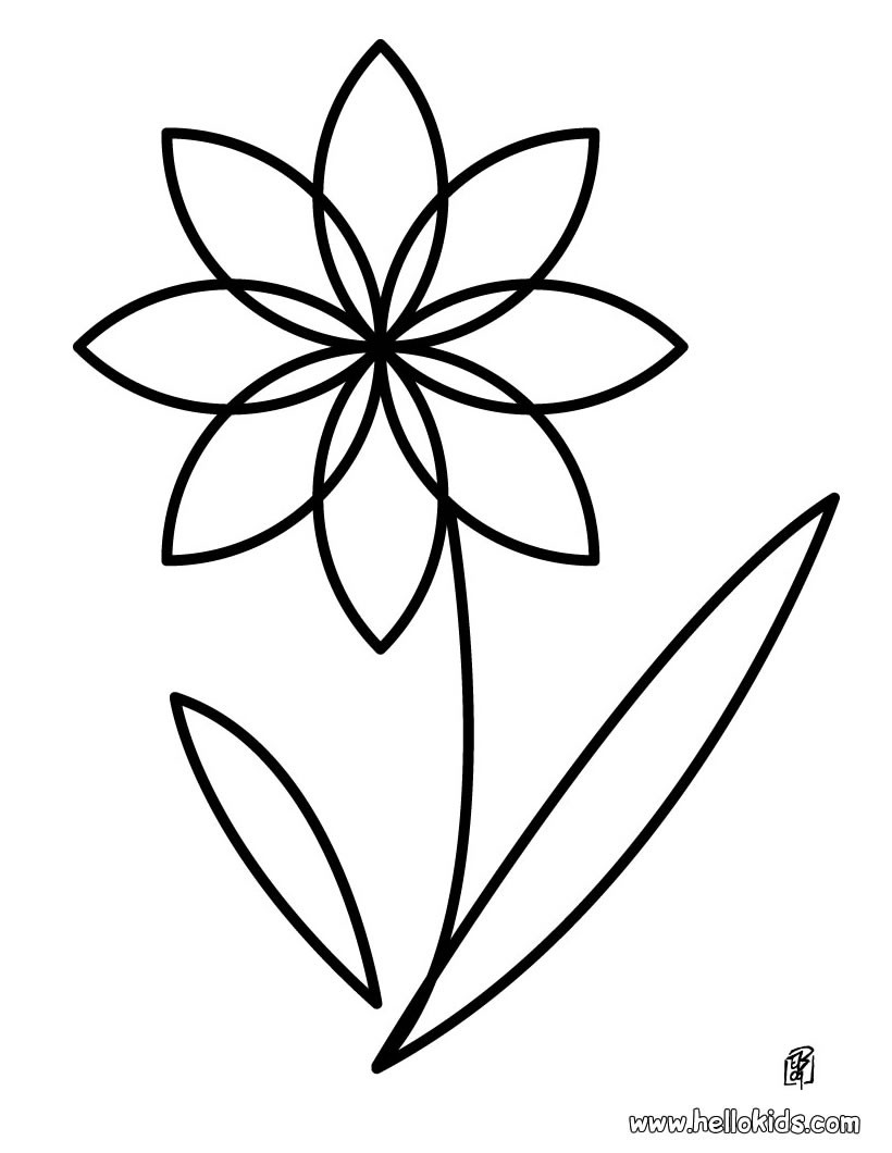 820x1060 Flower Coloring Pages