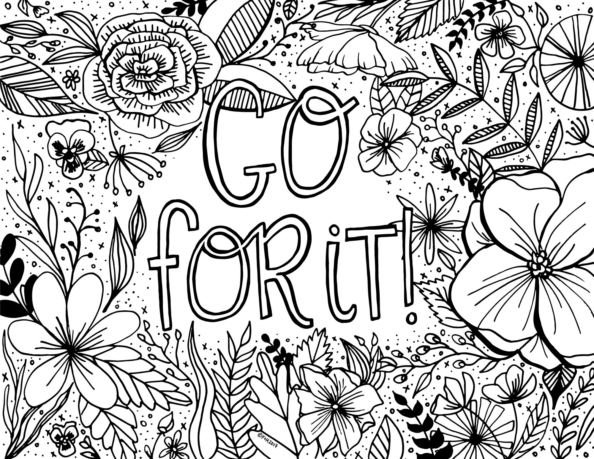 2000x1545 Free Encouragement Coloring Page Printable Dawn Nicole