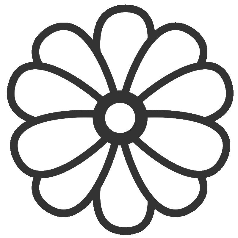 800x800 Cartoon Flower Coloring Page Coloring Pages