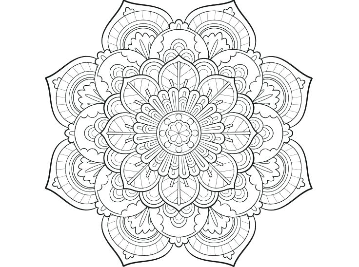 736x548 Mandala Coloring Pages For Kids Printable Free Printable Mandala