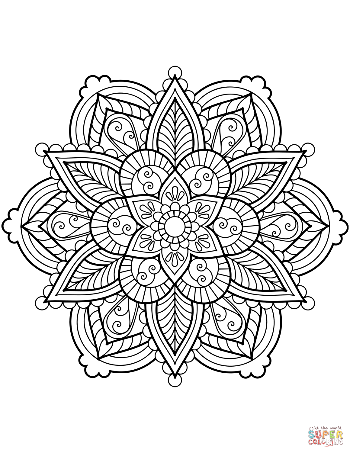 1159x1500 Mandala Coloring Pages Free Coloring Pages Flower Mandala Coloring