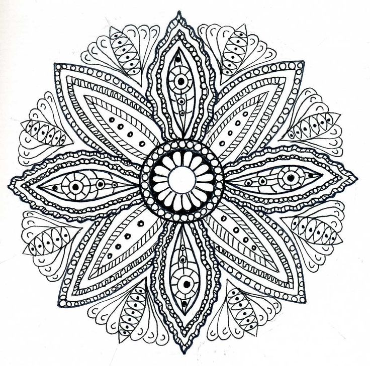736x729 Flower Mandala Coloring Pages Image Collections