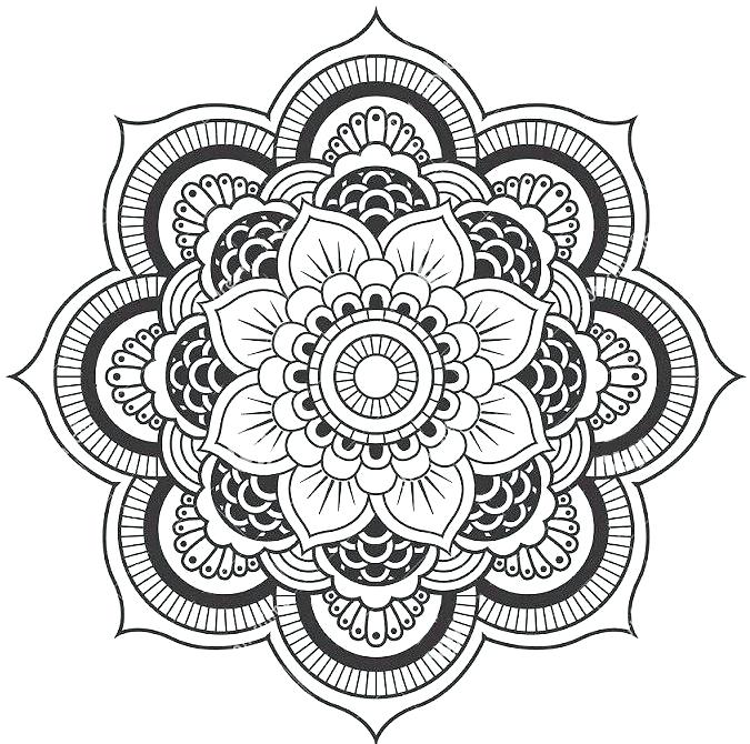 675x670 Flower Coloring Pages For Adults Best What To Do Images