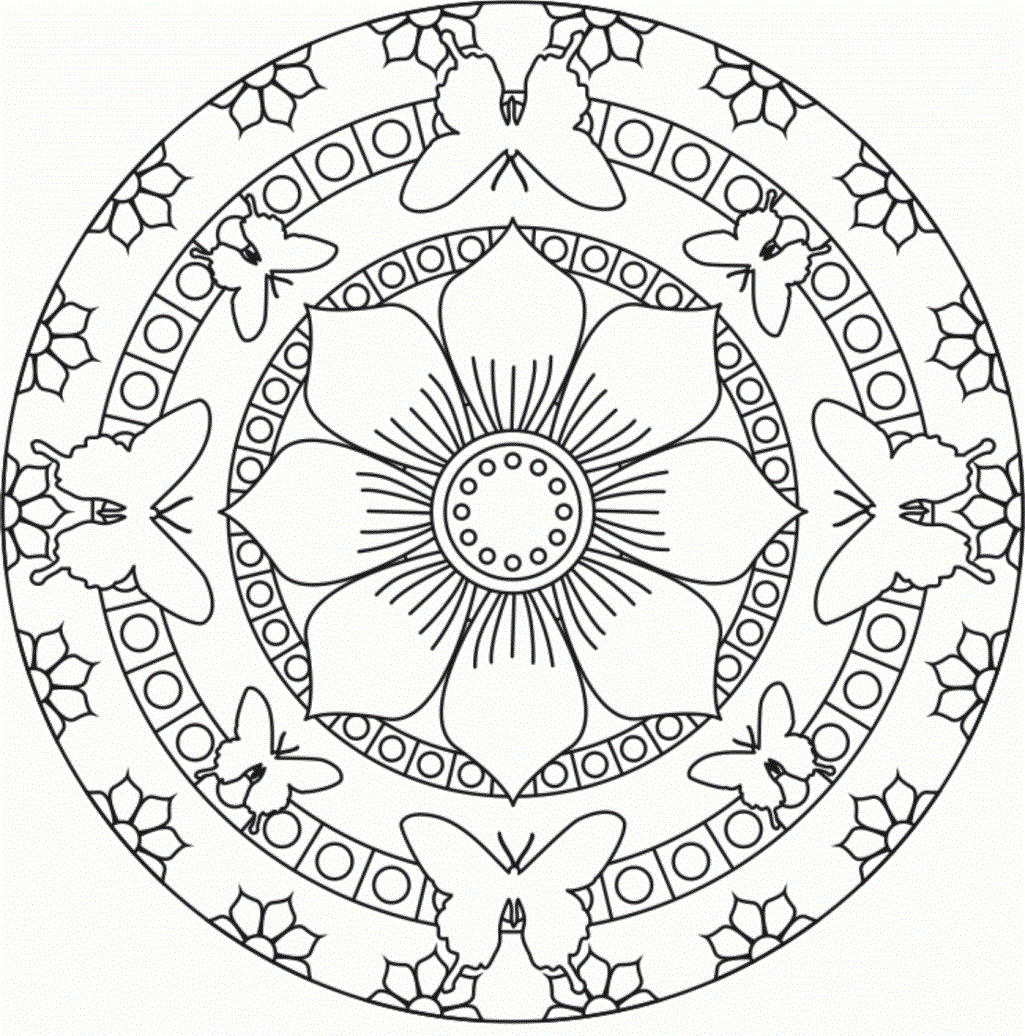 1025x1036 Awesome Mandala Coloring Pages For Kindergarten Collection