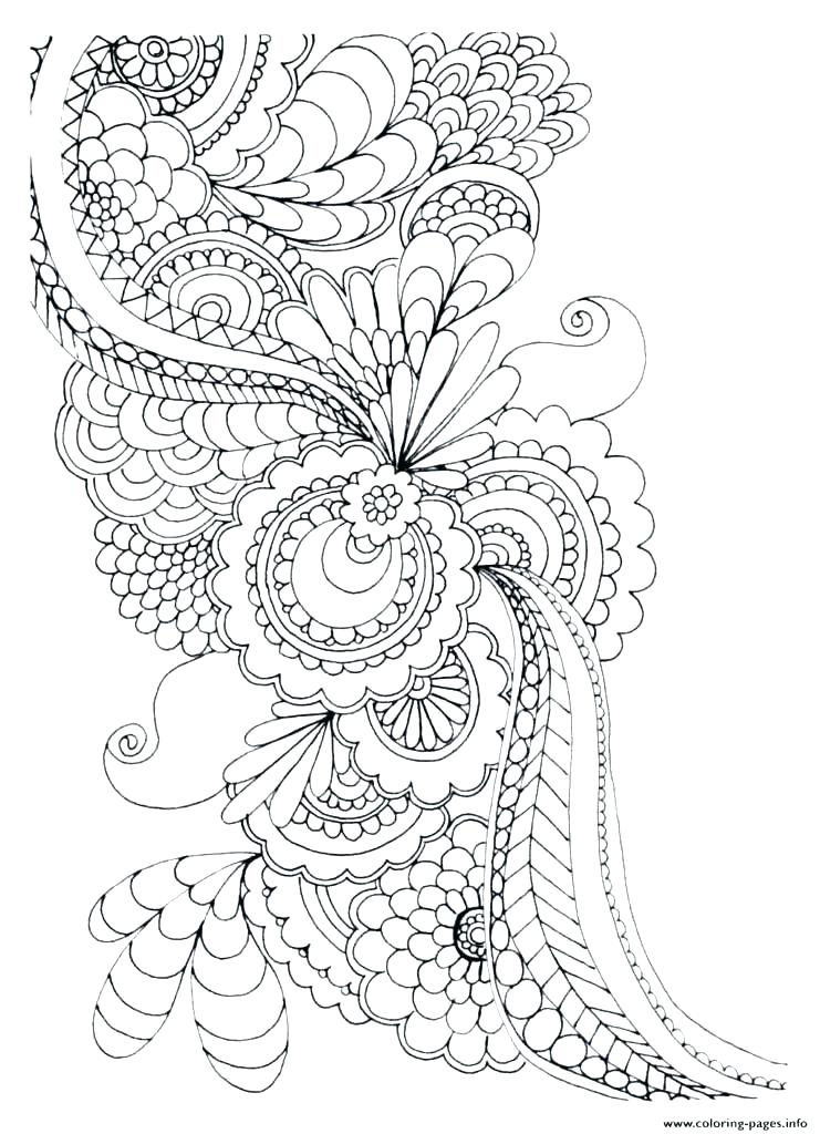 741x1024 Best Flower Mandala Coloring Pages For Adult Free Printable Blank