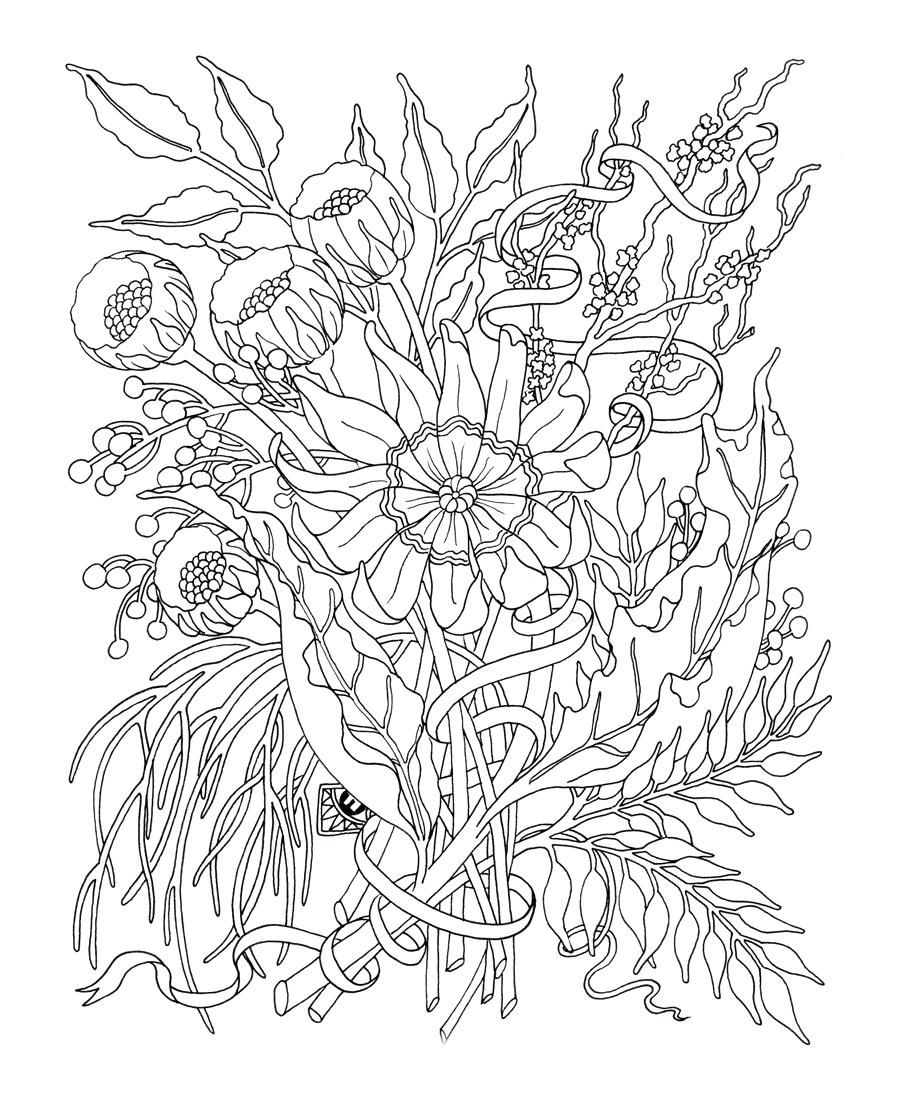900x1097 Coloring Pages Flower Coloring Pages Printable Detailed