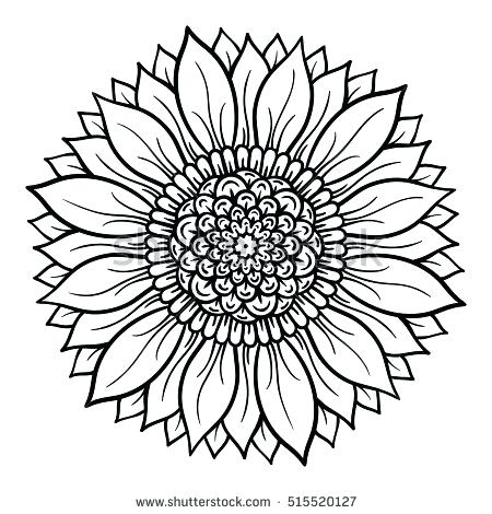 450x470 Printable Flower Mandala Coloring Pages Mandala Coloring Pages