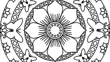 355x200 Detailed Mandala Coloring Pages To Print Coloring For Kids