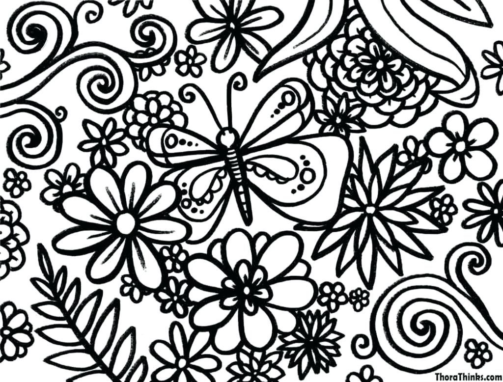 1024x778 Coloring Pages Flower Coloring Pages Printable Amazing Free