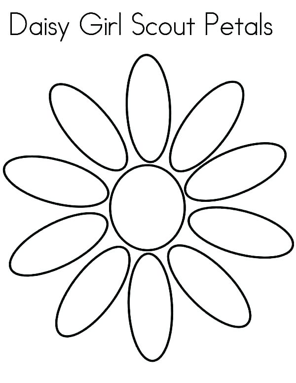 600x776 Daisy Flower Printable Coloring Pages Printable Coloring Petal