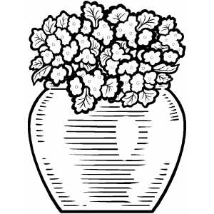 300x300 Flower Pot Coloring Page