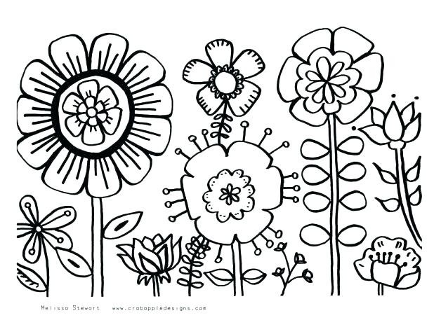 618x477 Flower Power Coloring Pages Flower Power Coloring Pages