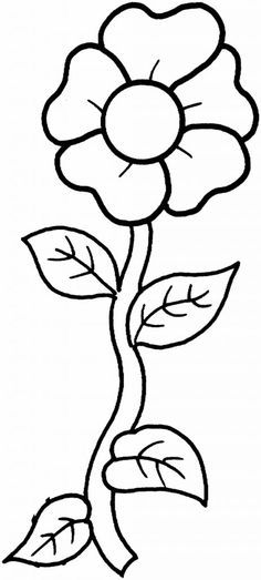 236x523 Printable Flowers To Color Flowers Coloring Pages Kids