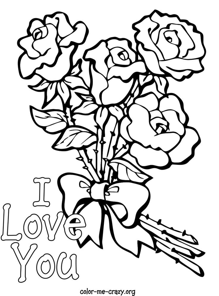 736x993 Hearts And Roses Coloring Pages Printable Hearts And Roses