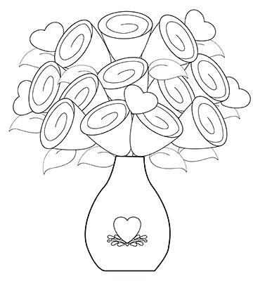 Flower Vase Coloring Pages at GetDrawings | Free download