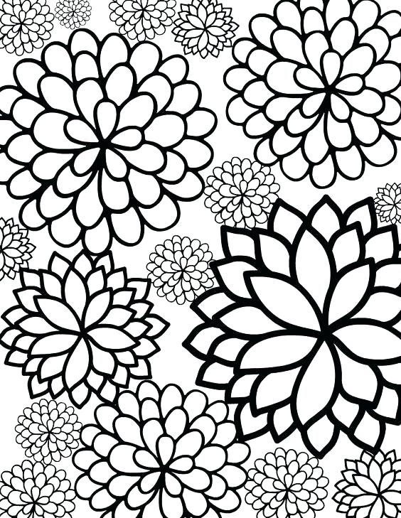 564x729 Appealing Free Coloring Pages Flowers Free Coloring Pages